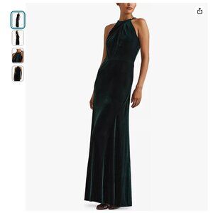 Elegant Velvet Evening Gown